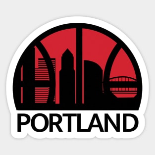 Portland Supersonics Skyline Sticker